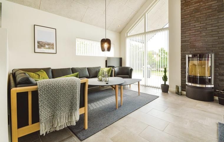 Ferienhaus Skaven Strand mit Kamin